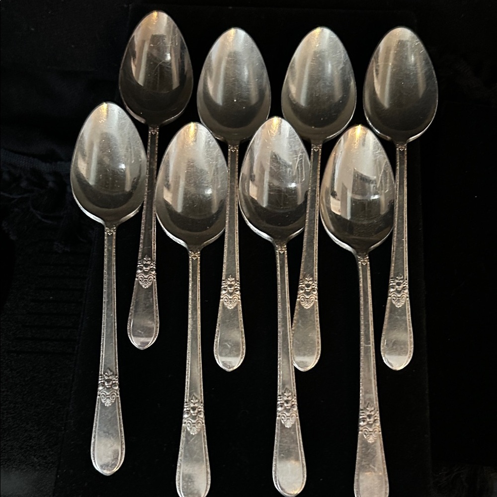 Elegant Silver Flatware Set